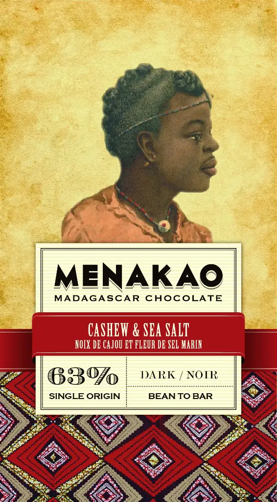 Chocolat noir 63% - Noix de cajou & Fleur de sel